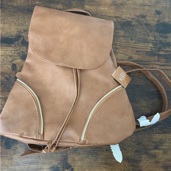 NWT Ulta Beauty Tan Women's Backpack Classic Neutral - Picture 1 of 8